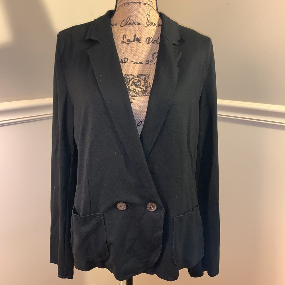 J. JILL Soft Stretch Jersey Knit Blazer L NWT